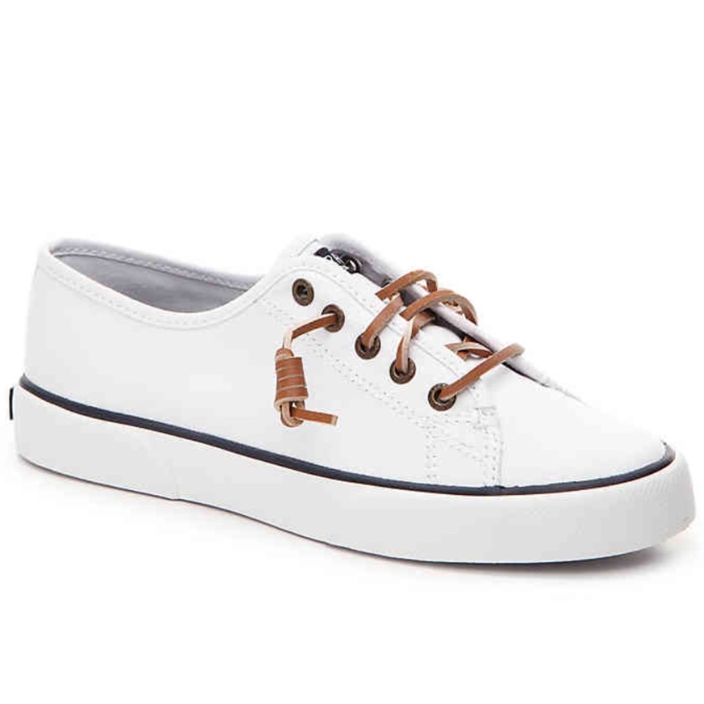 SPERRY TOP-SLIDERS. White. Size 8. Brand new.